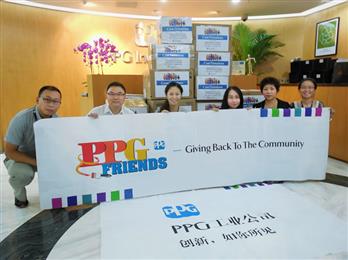PPG volunteers at PPG’s China headquarters in Shanghai